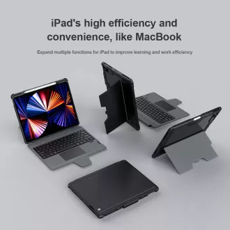 Nillkin Bumper Combo Keyboard Case pre iPad Pro 12.9 2020/2021/2022/ Air 13 2024/2025 Black