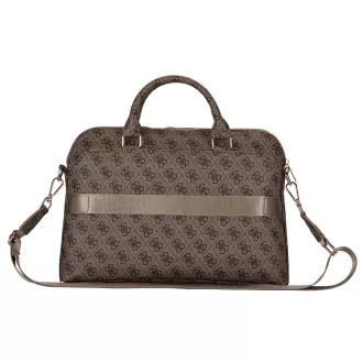 Guess PU 4G Triangle Logo Taška na Notebook 13/14/15" Brown