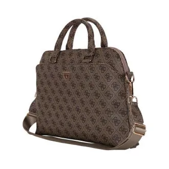 Guess PU 4G Triangle Logo Taška na Notebook 13/14/15" Brown Guess PU 4G Triangle Logo Taška na Notebook 13/14/15" Brown