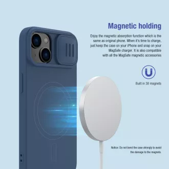 Nillkin CamShield Silky Magnetic Silikónový Kryt pre Apple iPhone 14 Black