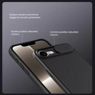 Nillkin CamShield PRE Zadný Kryt pre Apple iPhone 16e/17e Black