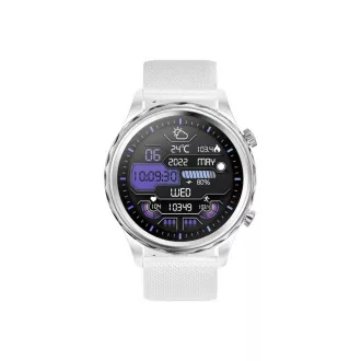 CARNEO Queen HR+/44mm/Silver/Šport Band/White