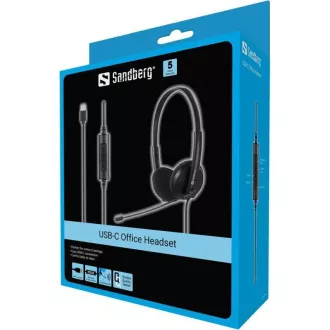 Sandberg PC slúchadlá USB-C Office Headset