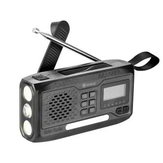 Sandberg Survivor All-in-1 DAB Radio 4500 mAh, multifunkčné outdoorové rádio, čierne