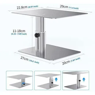 Nillkin HighDesk Adjustable Monitor Stand Silver Nillkin HighDesk Adjustable Monitor Stand Silver