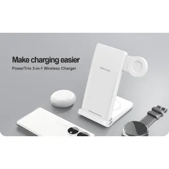 Nillkin PowerTrio 3v1 Bezdrôtová Nabíjačka pre Huawei Watch White - Použité