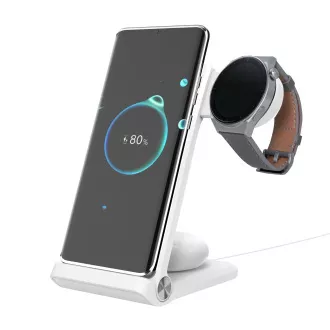 Nillkin PowerTrio 3v1 Bezdrôtová Nabíjačka pre Samsung Watch White