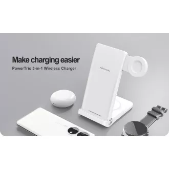 Nillkin PowerTrio 3v1 Bezdrôtová Nabíjačka pre Samsung Watch White