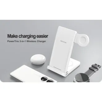Nillkin PowerTrio 3v1 Bezdrôtová Nabíjačka pre Samsung Watch White