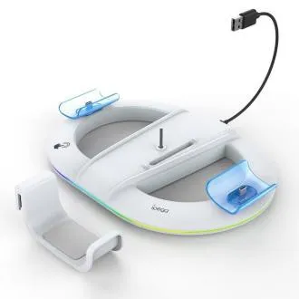 iPega P5S045 Vertikálne Nabíjací Stojan s RGB pre PS5/PS5 Slim White iPega P5S045 Vertikálne Nabíjací Stojan s RGB pre PS5/PS5 Slim White