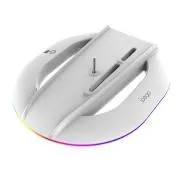 iPega P5S035SA Vertikálny Stojan (2xUSB-A) s RGB pre PS5 Slim/PS5 Pre White