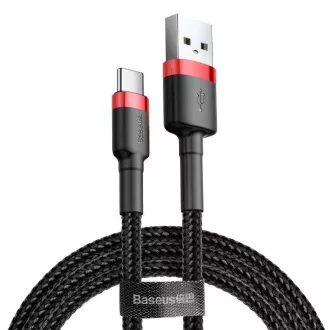Baseus CATKLF-B91 Cafule Kábel USB-C 3A 1m Red/Black Baseus CATKLF-B91 Cafule Kábel USB-C 3A 1m Red/Black