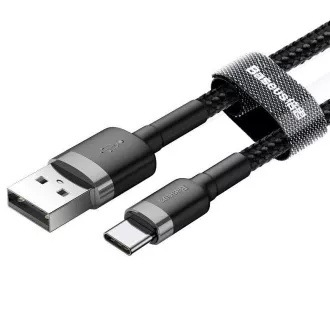 Baseus CATKLF-BG1 Cafule Kábel USB-C 3A 1m Grey/Black