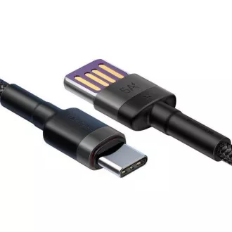 Baseus CATKLF-PG1 Cafule Quick Charging Dátový Kábel USB Double Sided to USB 40W 1m Gray/Black