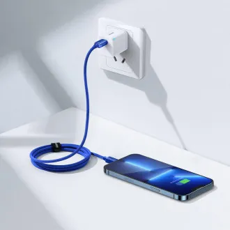 Baseus CAJY000203 Crystal Shine Series Dátový Kábel USB-C - Lightning 20W 1,2m Blue Baseus CAJY000203 Crystal Shine Series Dátový Kábel USB-C - Lightning 20W 1,2m Blue