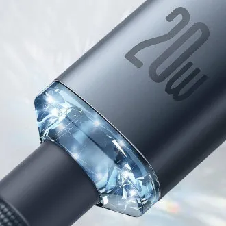 Baseus CAJY000203 Crystal Shine Series Dátový Kábel USB-C - Lightning 20W 1,2m Blue Baseus CAJY000203 Crystal Shine Series Dátový Kábel USB-C - Lightning 20W 1,2m Blue