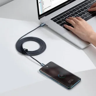 Baseus CAJY000701 Crystal Shine Series Dátový Kábel USB-C - USB-C 100W 2m Black Baseus CAJY000701 Crystal Shine Series Dátový Kábel USB-C - USB-C 100W 2m Black