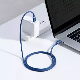 Baseus CAJY000603 Crystal Shine Series Dátový Kábel USB-C - USB-C 100W 1,2m Blue
