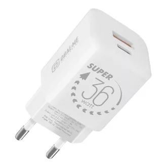 OBAL:ME GaN Cestovná Nabíjačka USB-A + USB-C 36W White