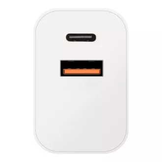 OBAL:ME Cestovná Nabíjačka USB-A + USB-C 20W White