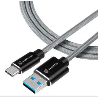 Tactical Fast Rope Aramid Cable USB-A/USB-C 0.3m Grey Tactical Fast Rope Aramid Cable USB-A/USB-C 0.3m Grey