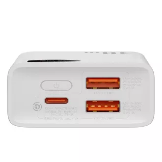 Baseus Adaman2 powerbanka 10000 mAh 30W 2xUSB/USB-C biela Baseus Adaman2 powerbanka 10000 mAh 30W 2xUSB/USB-C biela