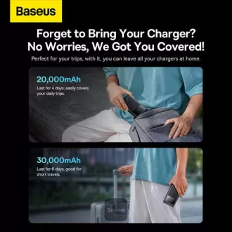 Baseus power banka Star-Lord 30000 mAh 22,5 W USB/USB-C čierna