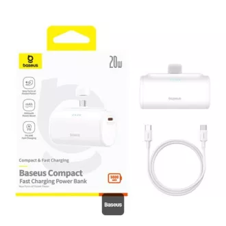 Baseus power banka 5000mAh 20W USB-C biela Baseus power banka 5000mAh 20W USB-C biela