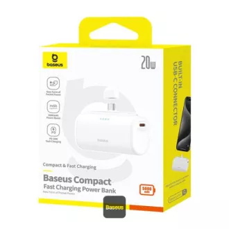 Baseus power banka 5000mAh 20W USB-C biela Baseus power banka 5000mAh 20W USB-C biela
