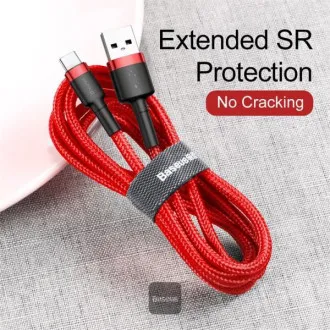 Baseus dátový kábel Cafule USB-C 2m 2A červený