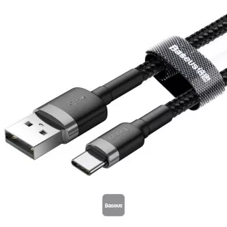 Baseus dátový kábel Cafule USB-C 2m 2A šedo-čierny