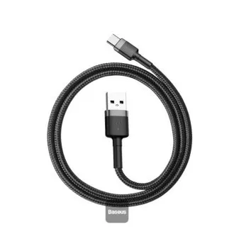 Baseus dátový kábel Cafule USB-C 2m 2A šedo-čierny Baseus dátový kábel Cafule USB-C 2m 2A šedo-čierny