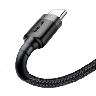 Baseus dátový kábel Cafule USB-C 3m 2A šedo-čierny