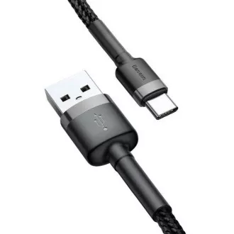 Baseus dátový kábel Cafule USB-C 3m 2A šedo-čierny