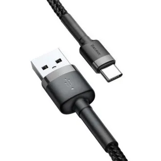 Baseus dátový kábel Cafule USB-C 3m 2A šedo-čierny