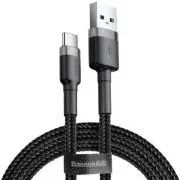 Baseus dátový kábel Cafule USB-C 3m 2A šedo-čierny