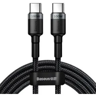 Baseus dátový kábel Cafule USB-C PD2.0 100W 2m 20V 5A šedo-čierny Baseus dátový kábel Cafule USB-C PD2.0 100W 2m 20V 5A šedo-čierny