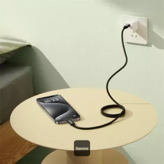 Baseus dátový magnetický kábel Tungsten Gold USB-C/USB-C 1m 100W čierny