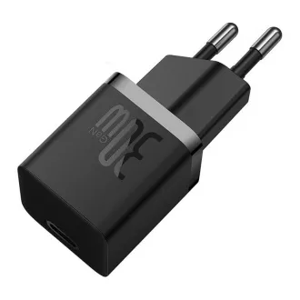 Baseus Rýchlonabíjačka do siete GaN5 Mini 30W EU čierna Baseus Rýchlonabíjačka do siete GaN5 Mini 30W EU čierna