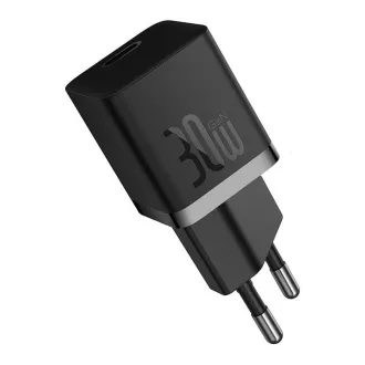 Baseus Rýchlonabíjačka do siete GaN5 Mini 30W EU čierna Baseus Rýchlonabíjačka do siete GaN5 Mini 30W EU čierna