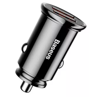 Baseus rýchlonabíjačka do auta 2xUSB QC3.0 30W čierna
