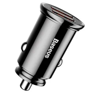 Baseus rýchlonabíjačka do auta 2xUSB QC3.0 30W čierna Baseus rýchlonabíjačka do auta 2xUSB QC3.0 30W čierna