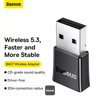 Baseus bezdrôtový bluetooth adaptér BA07 čierny