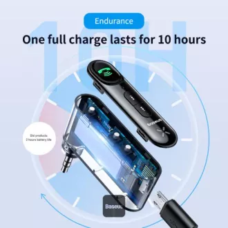 Baseus bluetoooth audio adaptér Qiyin čierny Baseus bluetoooth audio adaptér Qiyin čierny
