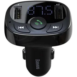 Baseus bluetooth MP3 FM Transmiter s nabíjaním 2xUSB 3.4A čierny