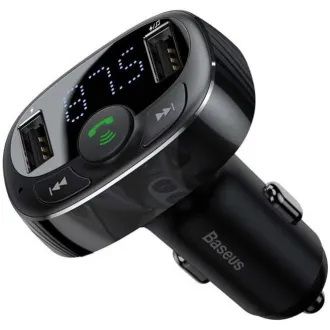 Baseus bluetooth MP3 FM Transmiter s nabíjaním 2xUSB 3.4A čierny