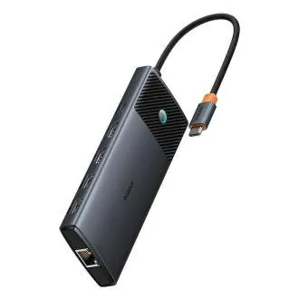 Baseus Metal Gleam II Series 10v1 USB-C HUB Dokovacia Stanica Cosmic Black Baseus Metal Gleam II Series 10v1 USB-C HUB Dokovacia Stanica Cosmic Black
