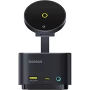 Baseus Nabíjacia stanica MagPro 7v1 s bezdrôtovým nabíjaním 15W cosmic black
