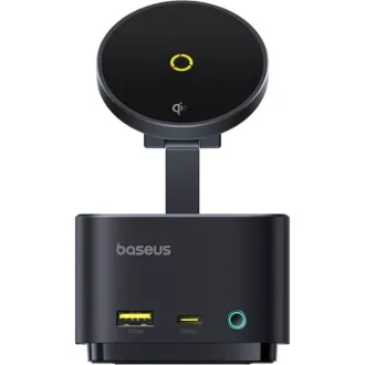 Baseus Nabíjacia stanica MagPro 7v1 s bezdrôtovým nabíjaním 15W cosmic black