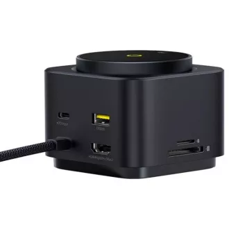 Baseus Nabíjacia stanica MagPro 7v1 s bezdrôtovým nabíjaním 15W cosmic black